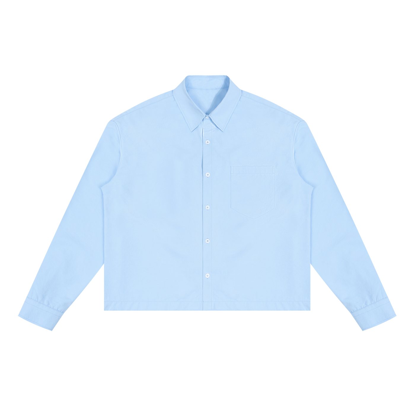 The Weekday Button-Up Shirt in sky blue